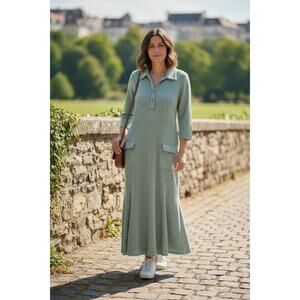 NWT Ivy City Co Textured Maxi Dress Size XL